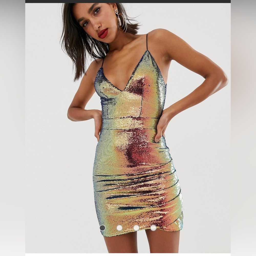 ASOS Club L London Sequin dress size 4 NWT